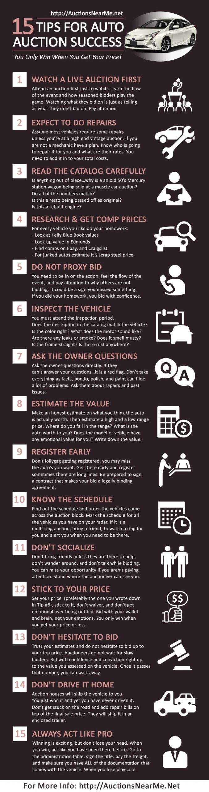 15 Auto Auctions Tips for Success